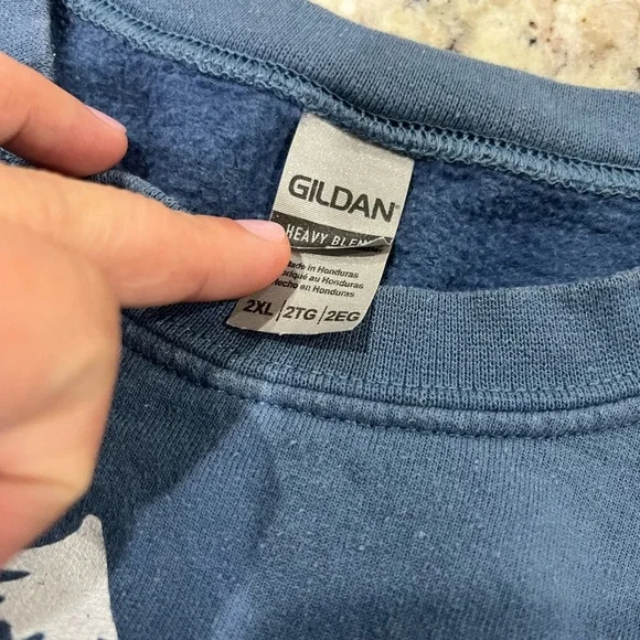 Blue Social Distance Sweatshirt - Picture 2 of 3